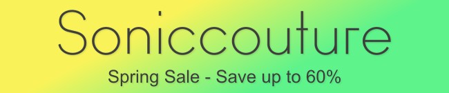 Banner Soniccouture - Spring Sale - Up to 60% Off
