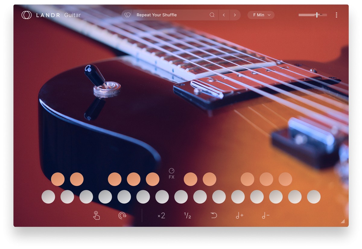 LANDR Guitar GUI